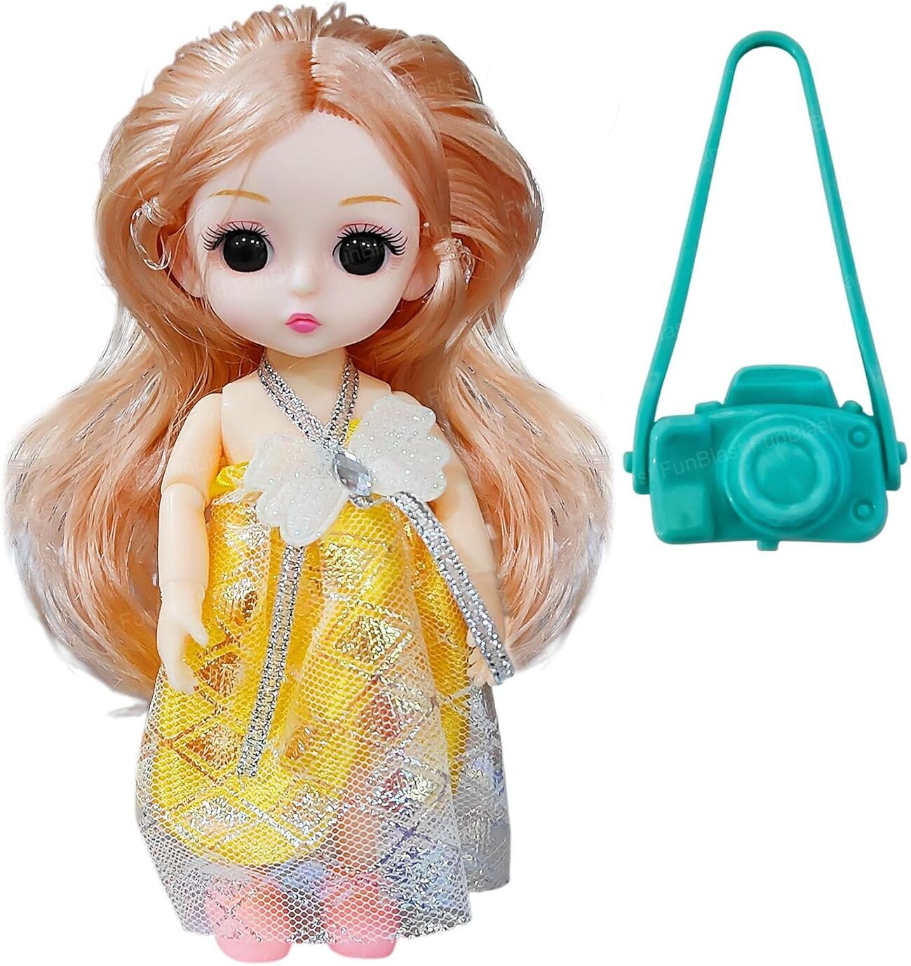 funblast Cute Doll with Long Hair & Beautiful Dress for Girls, Birthday Gift for Girls-picture-21