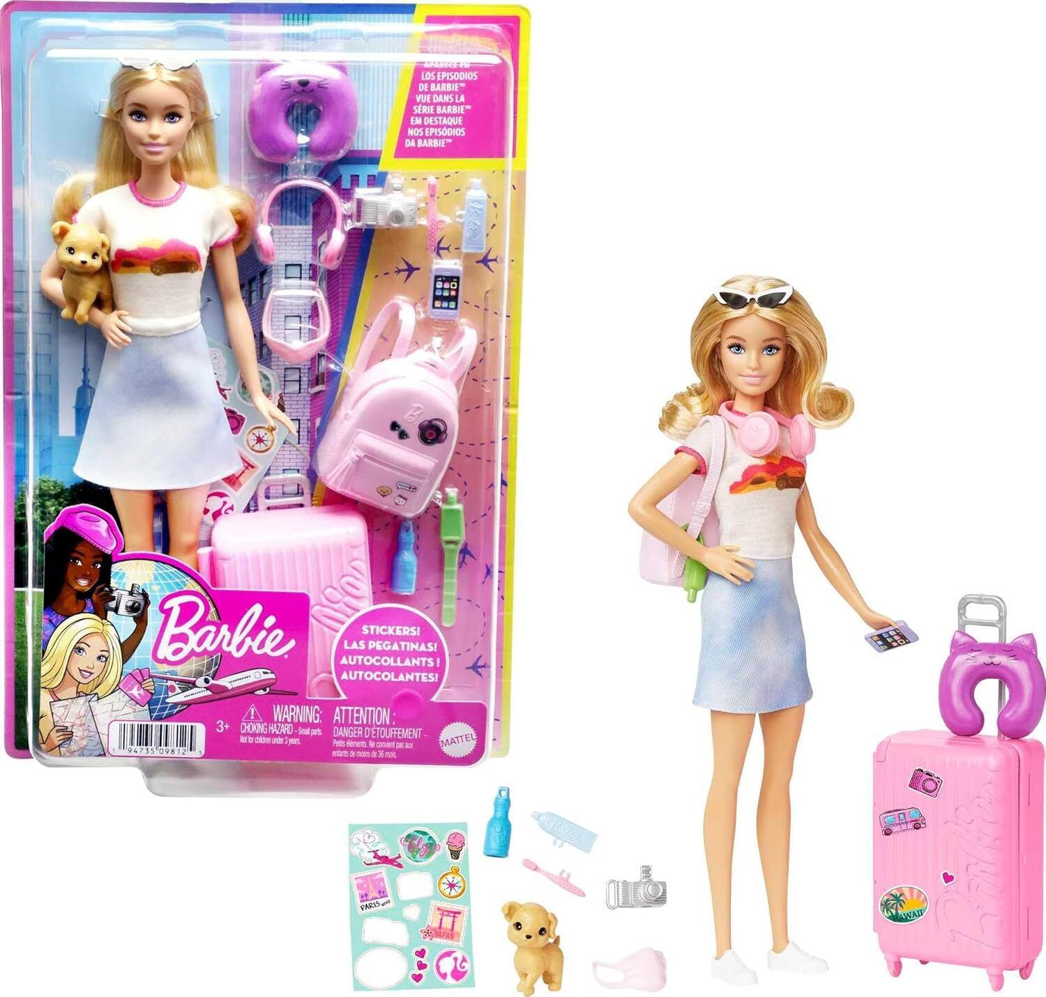 barbie Doll and Accessories, “Malibu” Travel Set-picture-40