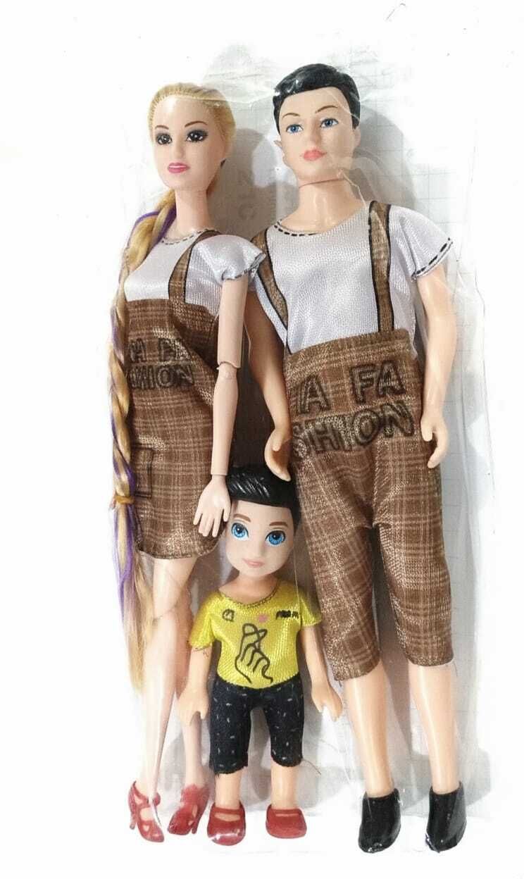 Big Family Doll Set Father Mom and Kids Dolls Set For Kids
