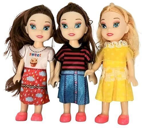 ragvee Fashion Doll For Girls Soft Toy Sisters 15 cm (Set of 3)-picture-13
