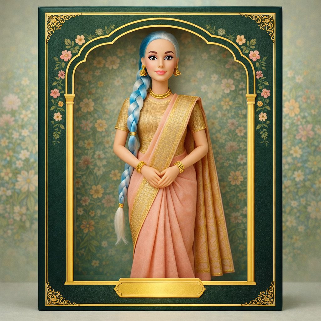 bizdom Traditional Saree Doll for Girls 29 cm-picture-17