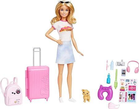 Malibu Travel Set With Puppy Doll And Accessories For Kids Ages 3+