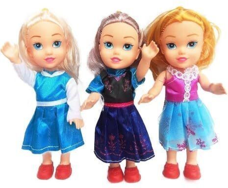 Three Pretty Sisters Fashion Beautiful Doll set (Multicolor)-image-33