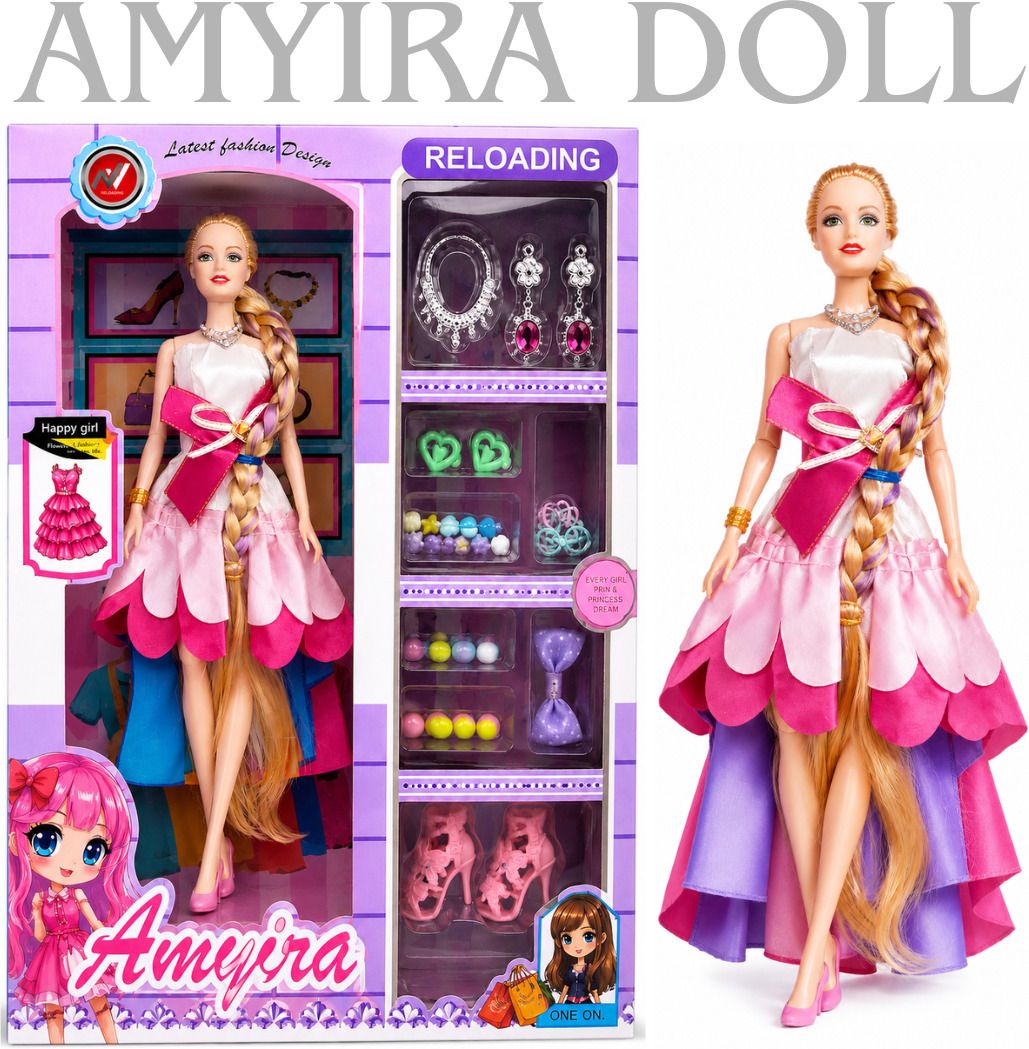 Amayira Princess Doll with Stylish Dress and Accessories-image-25