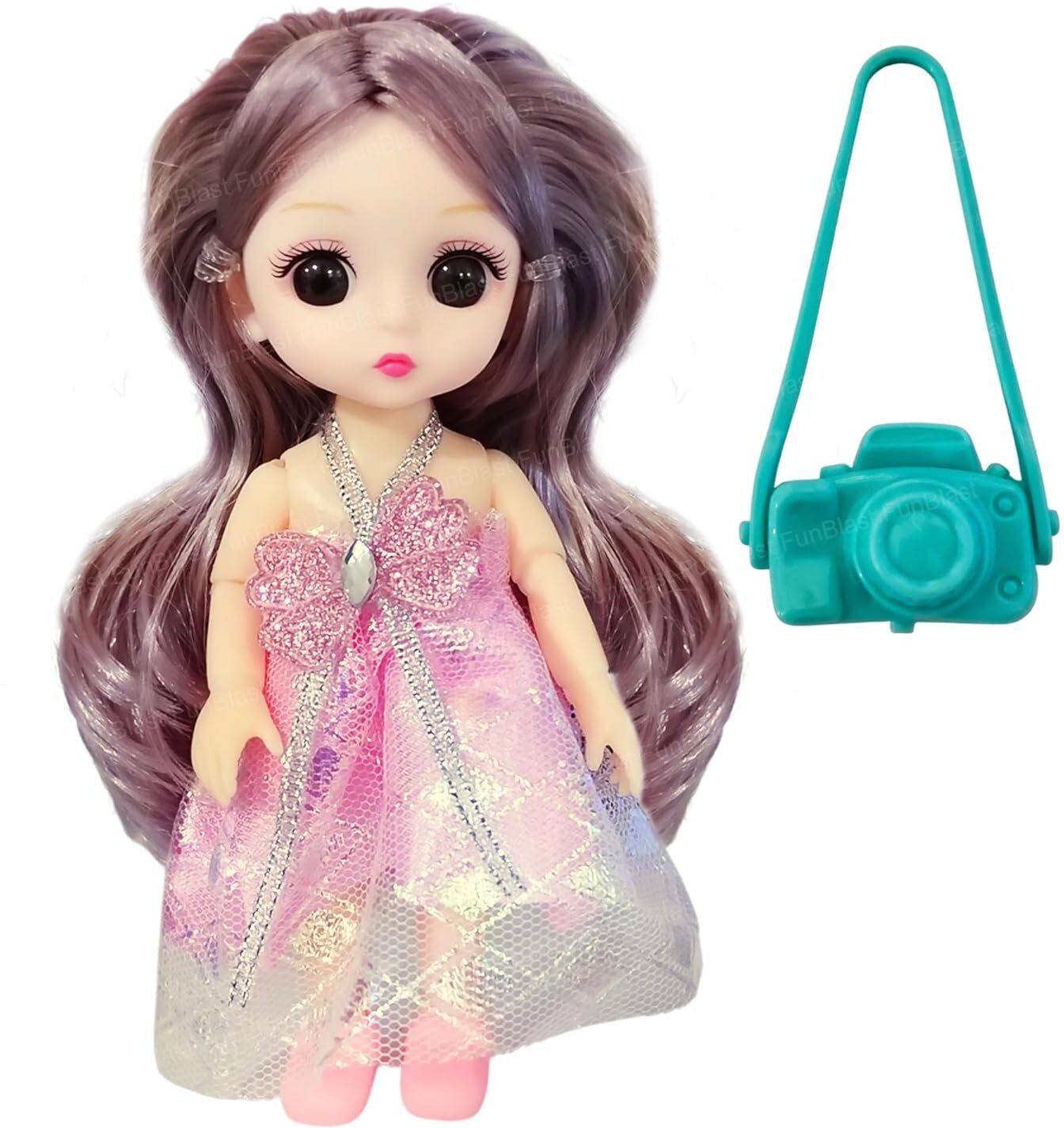 funblast Cute & Stylish Fashion Long Hair Doll for kids, Birthday Gift's for Girls-picture-46