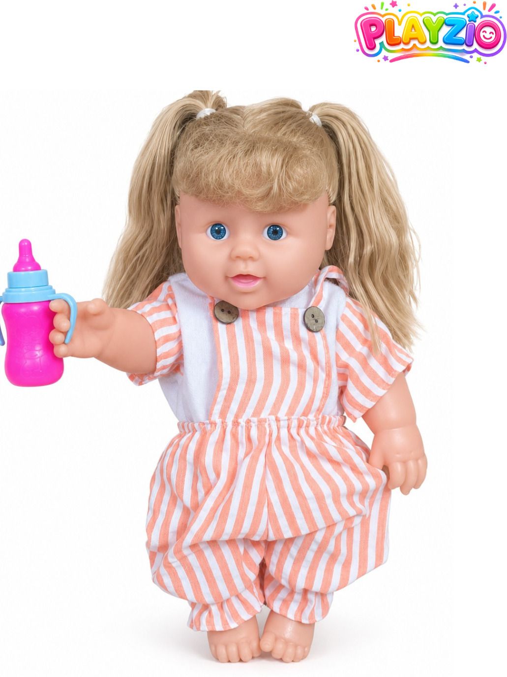 playzio My Love Baby Doll with Bottle Birthday and Return Gift for Baby Girls-picture-34
