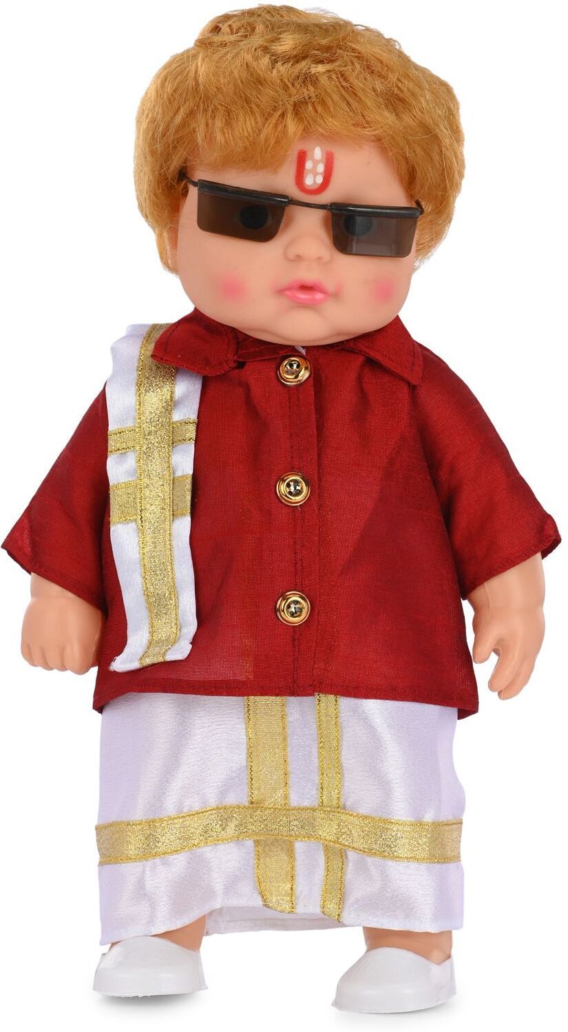 Cute Little Anna Baba Doll in Printed Dress for Kids
