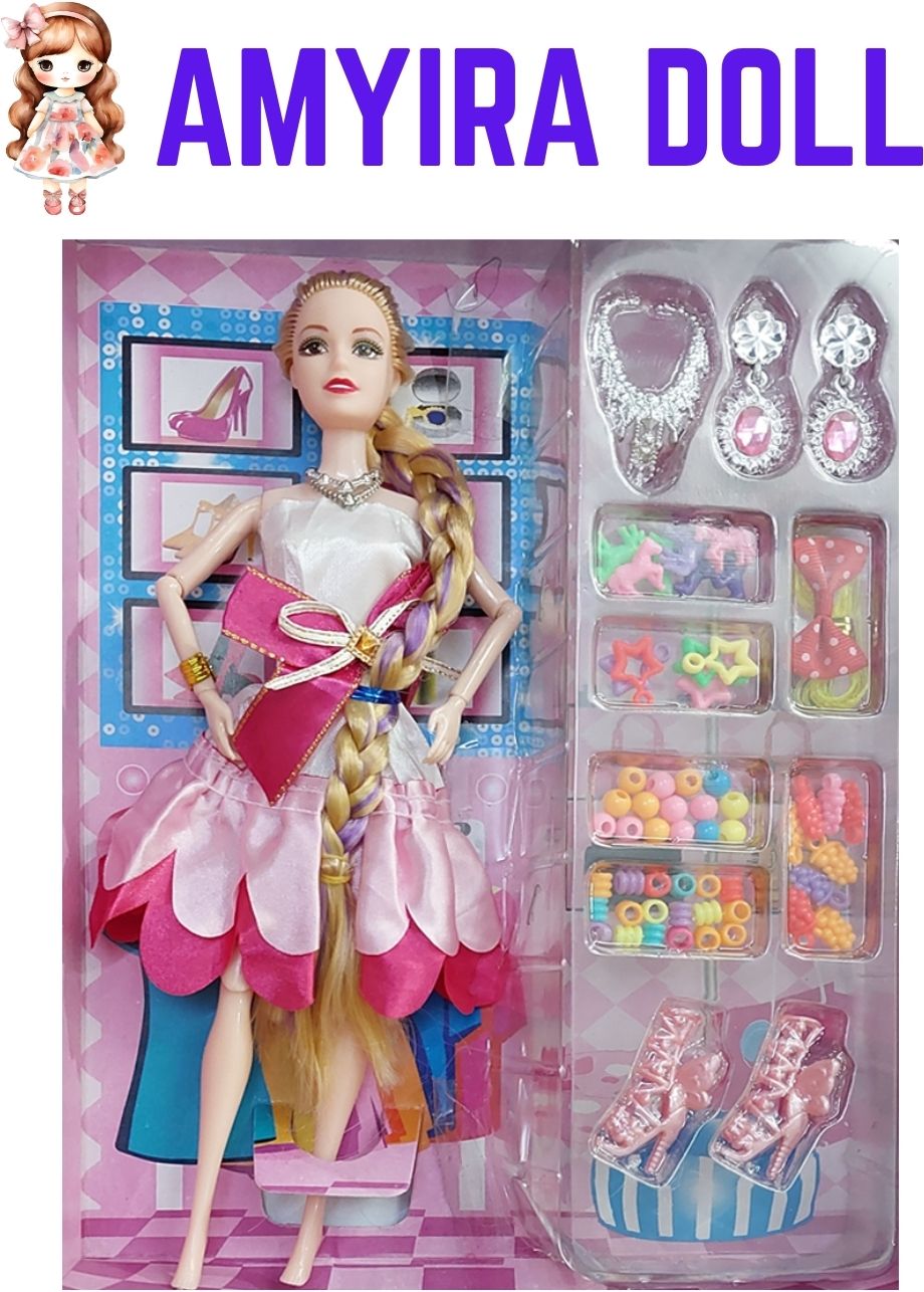 Amyira Doll with Jointed Limbs and Accessory Collection-image-15