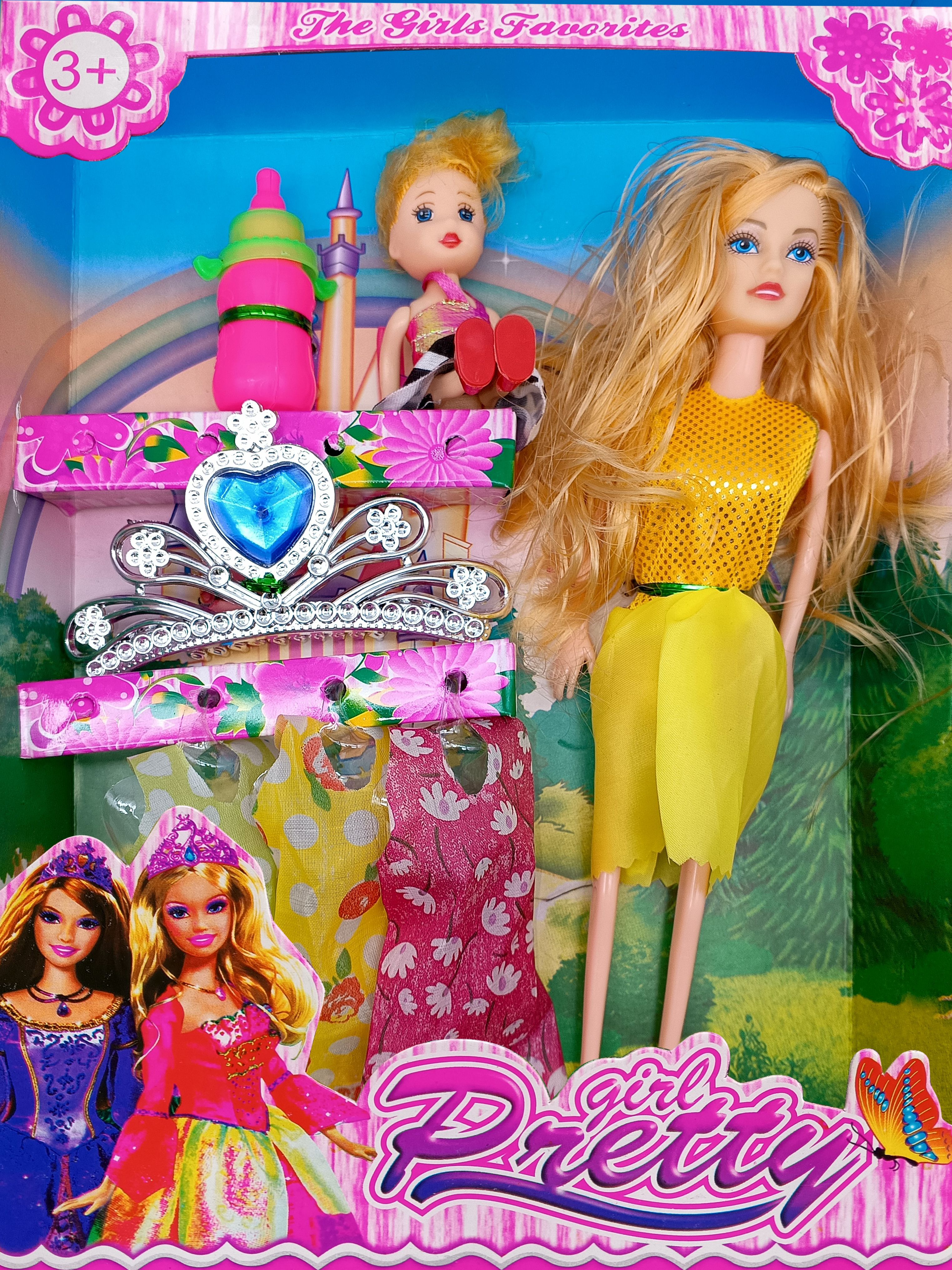 Pretty doll dressed up with all her accessories-image-8