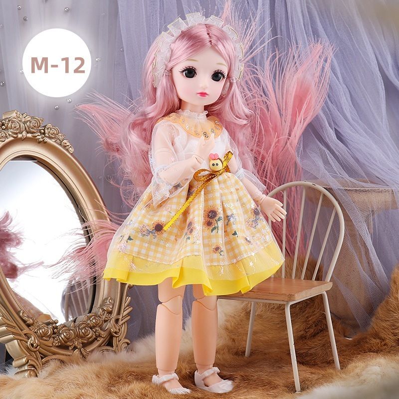 30cm Stylish Fashion Doll with Beautiful Dress, Toy for Girls - Gift Set-image-40