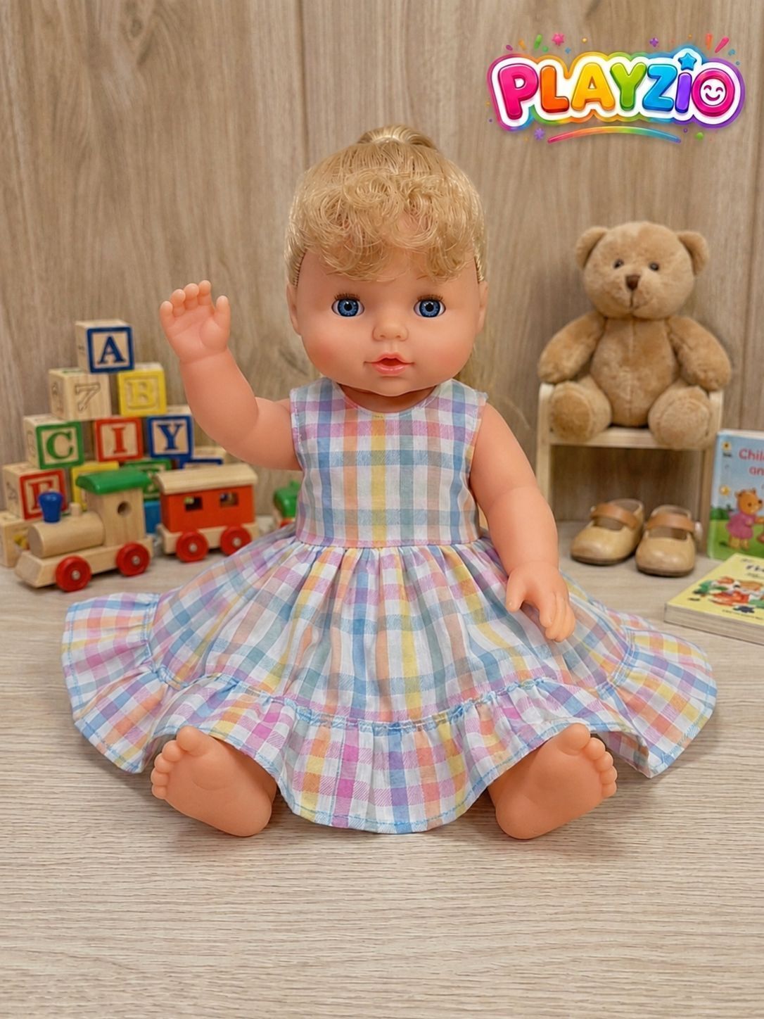 Rainbow Baby Doll with Beautiful Colorful Dress | Cute Girl Doll Toy for Kids-image-5