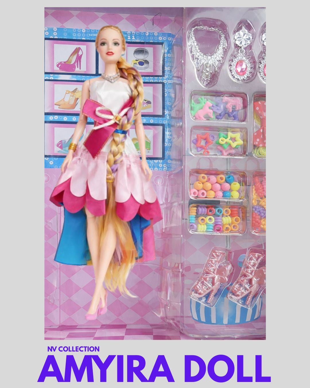 nv collection Doll Set for Children with Stylish Accessories for Imaginative Role Play Fun-picture-26