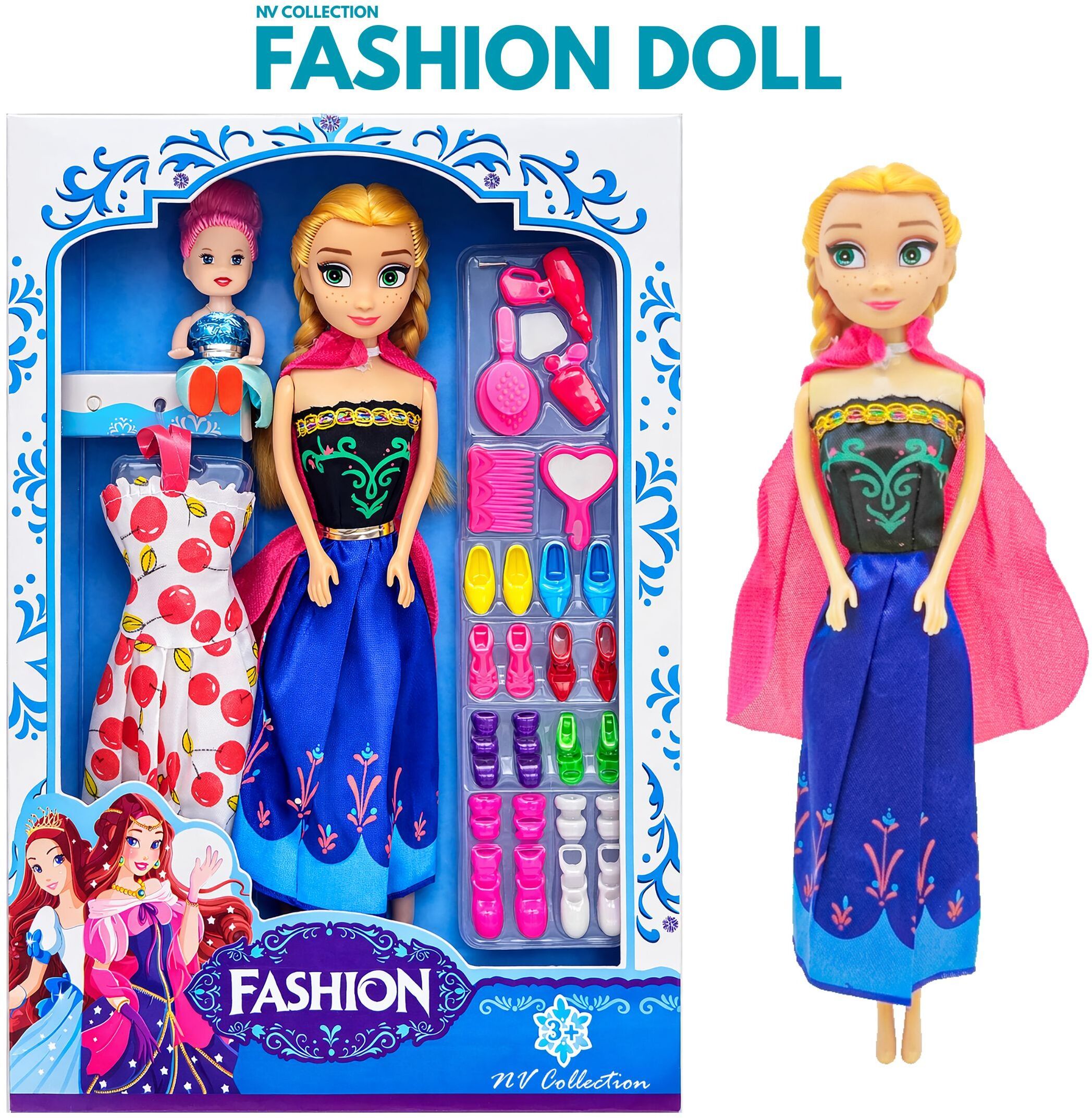 Toy Doll with Baby and Accessory Set-image-23