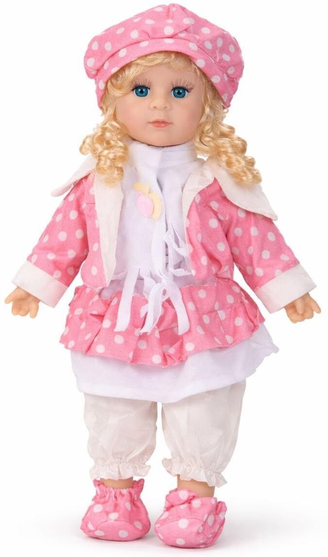 govinddas Fashion Baby Doll Soft Body Blonde Hair Blue Eyes Pretend Play Toy for Girls-picture-28