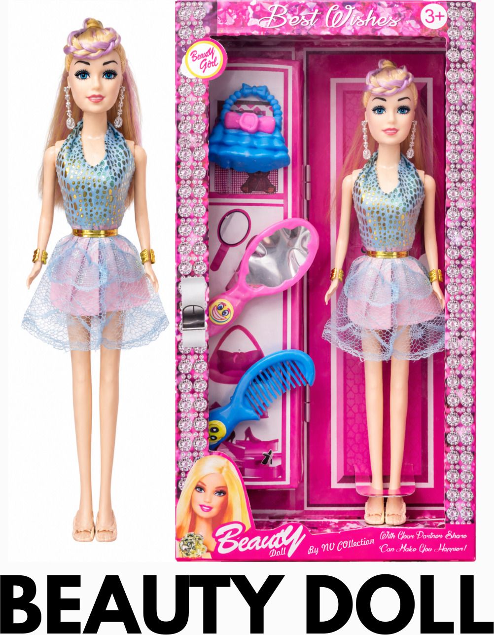 Gorgeous beauty doll glowing with sparkling vitality.-image-39
