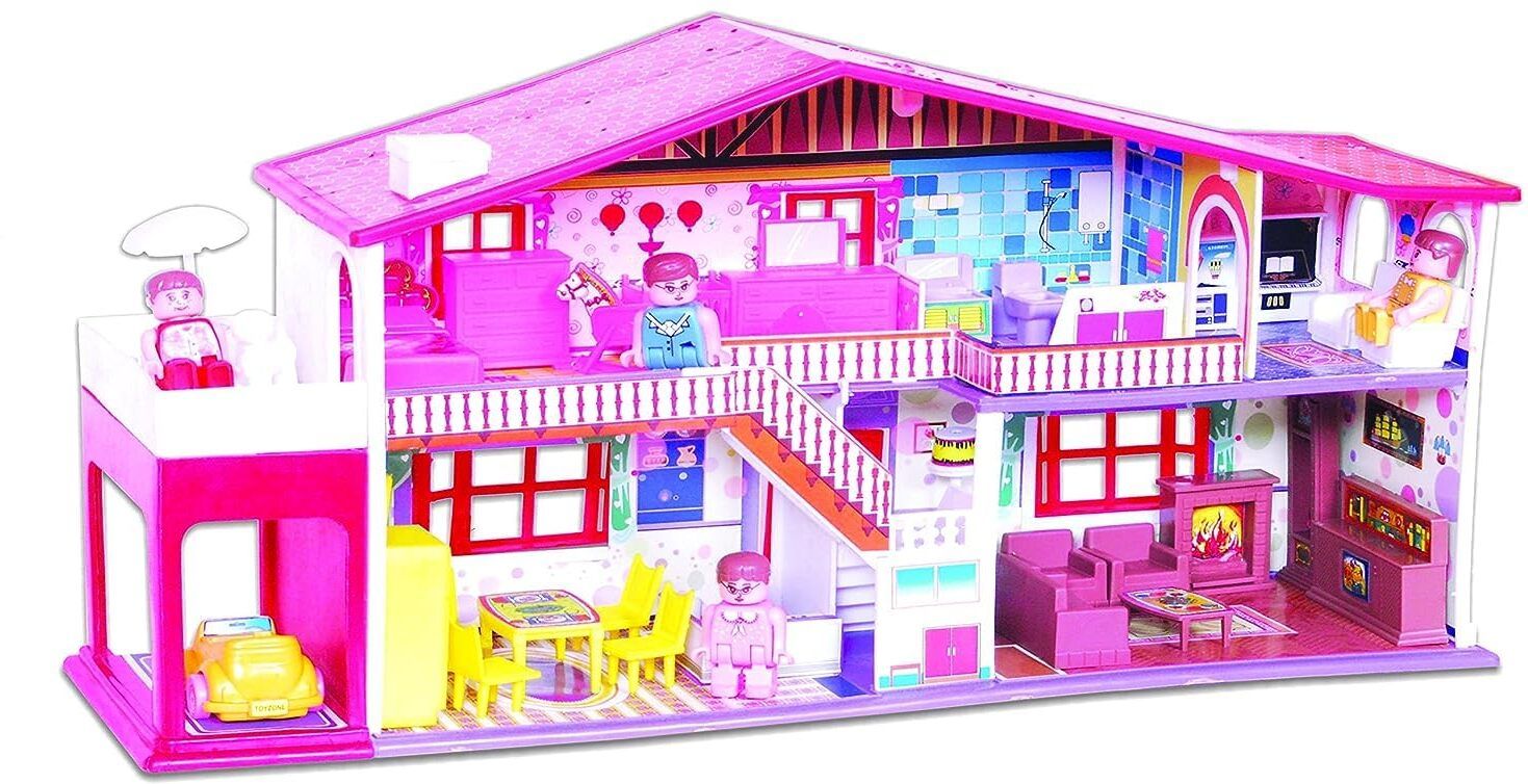DOLL HOUSE 50PIECE PINK