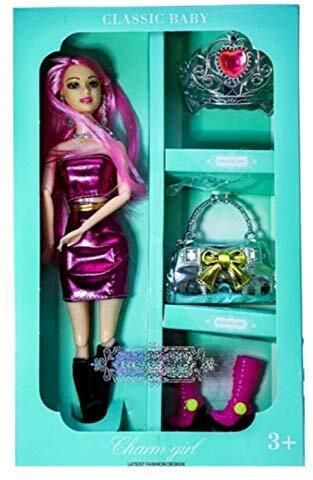 kidscorner New Elegant Doll with Shoes Cute Doll (Multicolor) Pack of 1-picture-30
