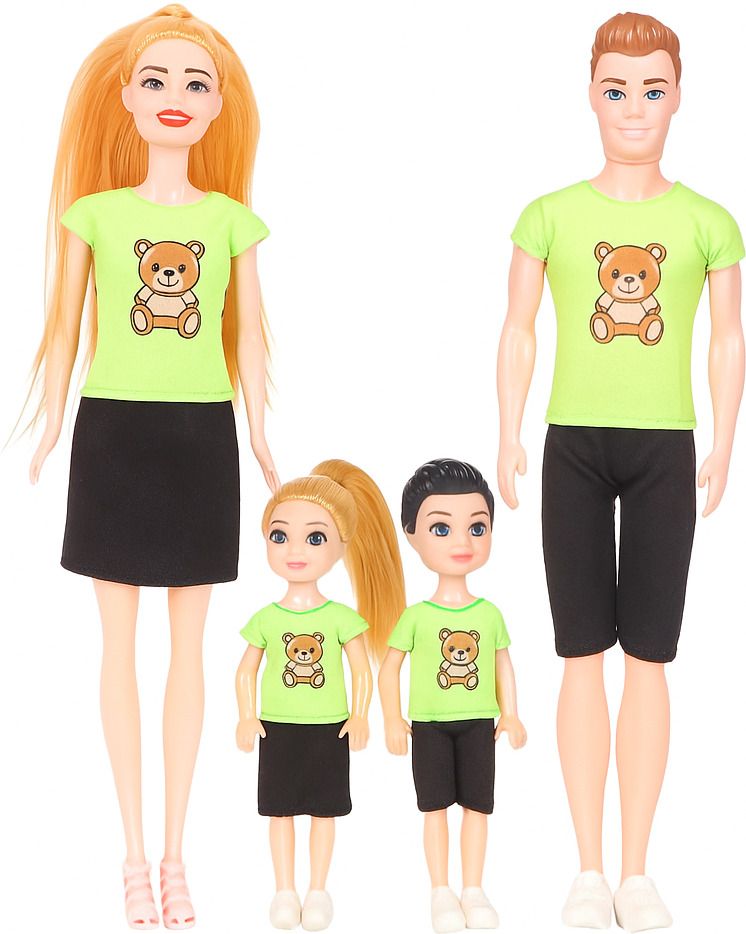 Happy Family Doll Set Mom, Dad, Son, Daughter Toy for Girls & Boys-image-42