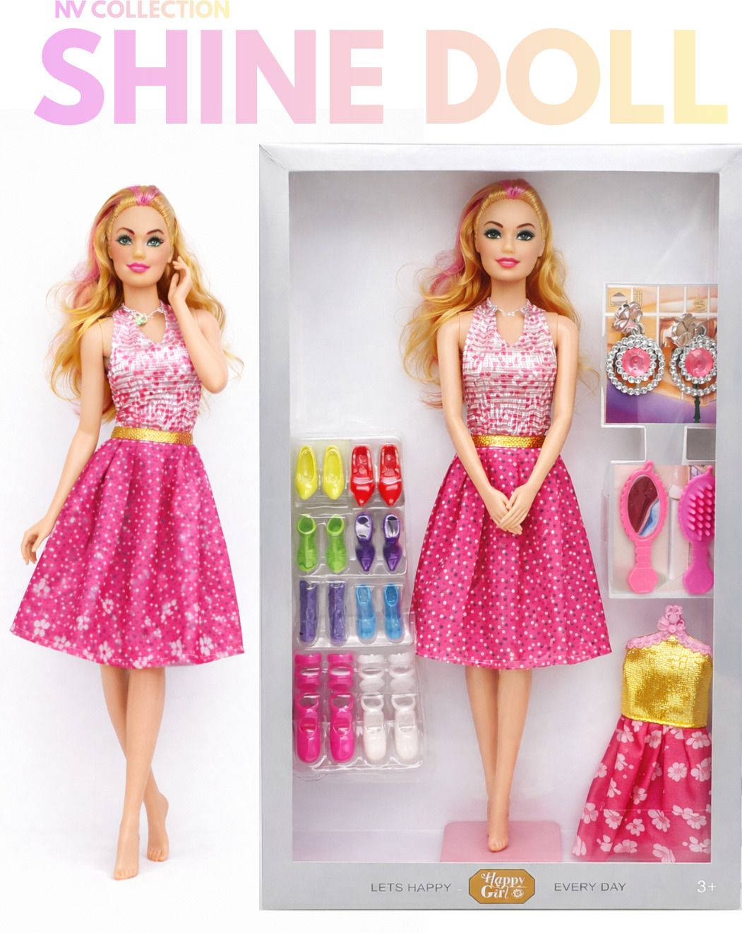 Pretend Play Shine Dolls with Trendy Fashion Gear-image-18