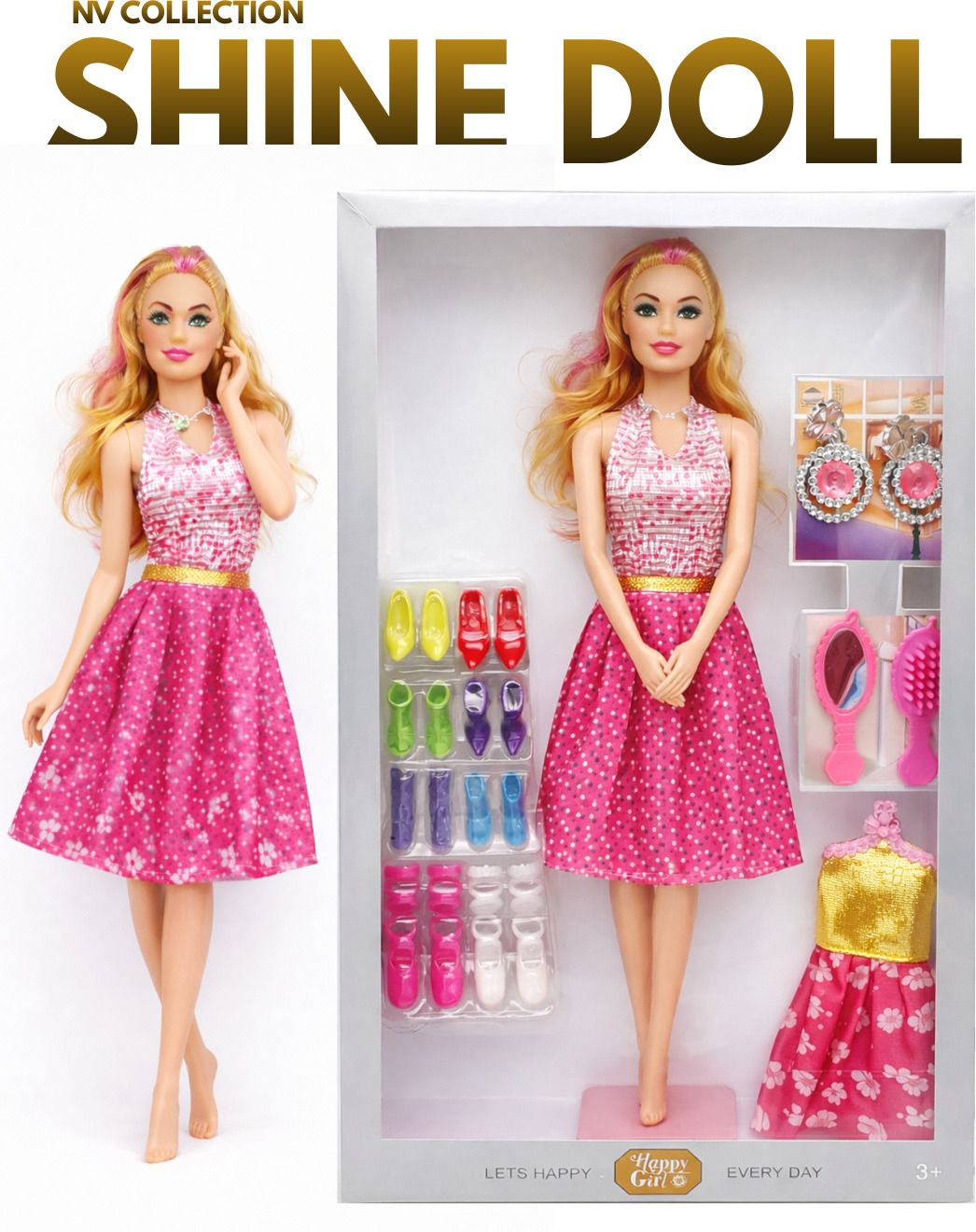 nv collection Glam Style Dolls with Accessories for Kids Pretend Play-picture-16