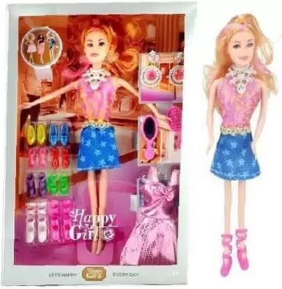 Beautiful Fashion Doll House Kids Doll Set for Girls with Hand and Leg Shoe Doll-image-4