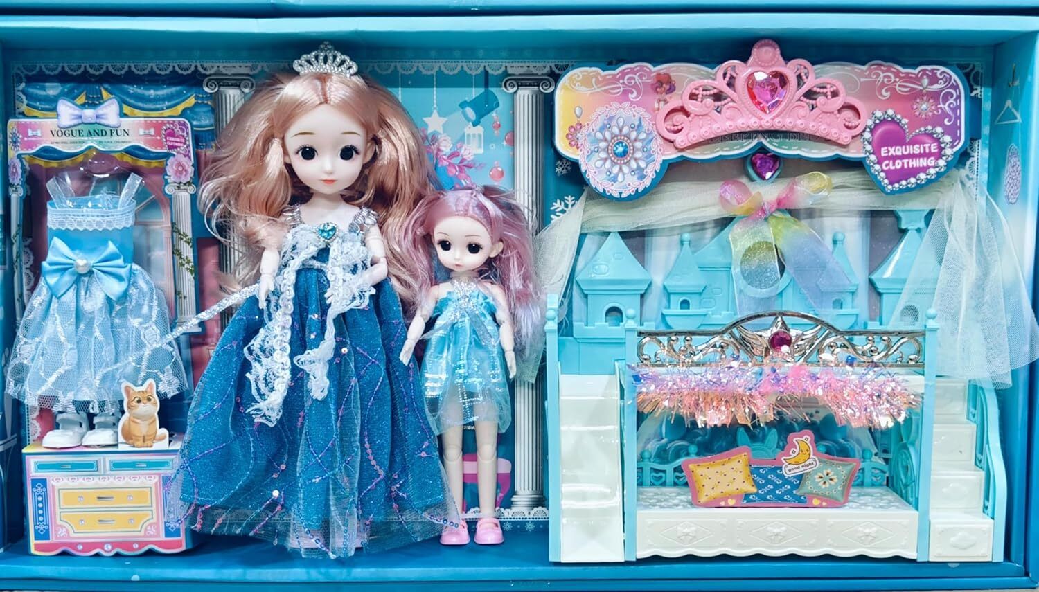 star impex 2 Doll Set | Fashionable Dolls with Accessories | Creative Role-Playing Fun-picture-7