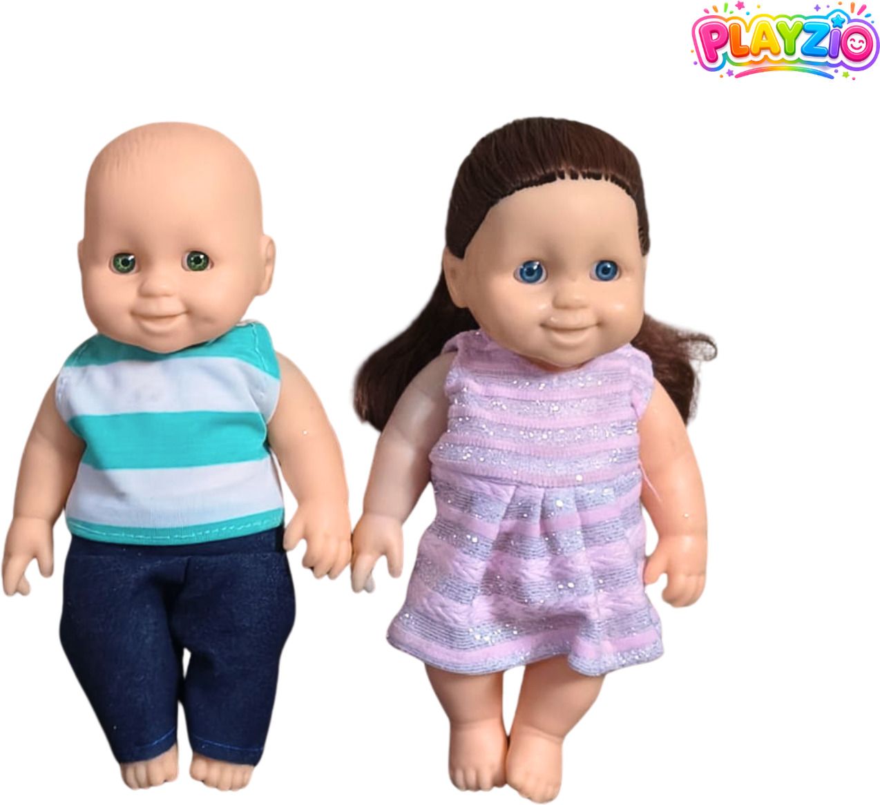 Baby Doll Pair | Cute Smiling Dolls | Gift for Toddlers & Kids-image-29