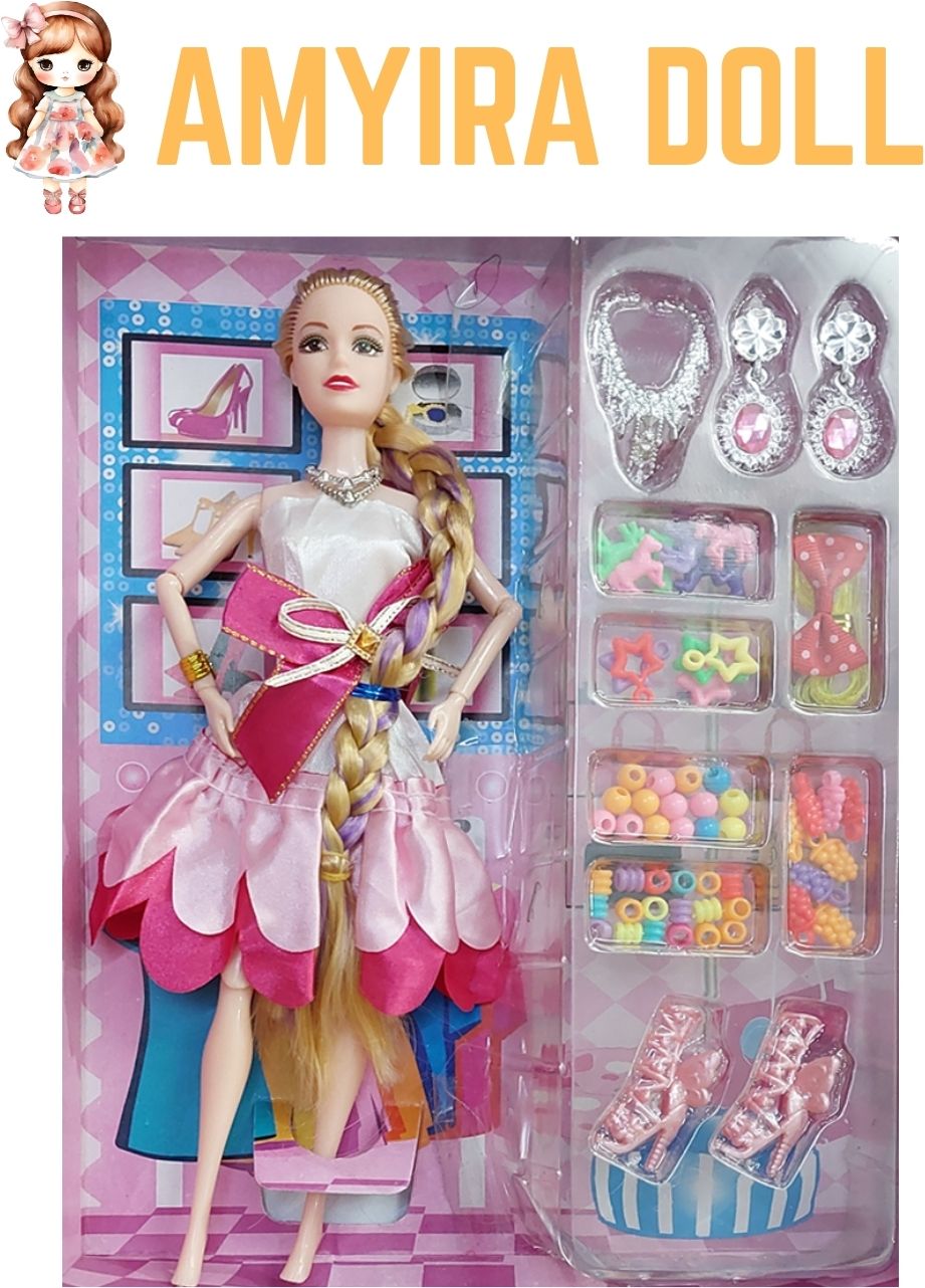 Amyira Doll with Pose-Ready Arms and Legs & Extras