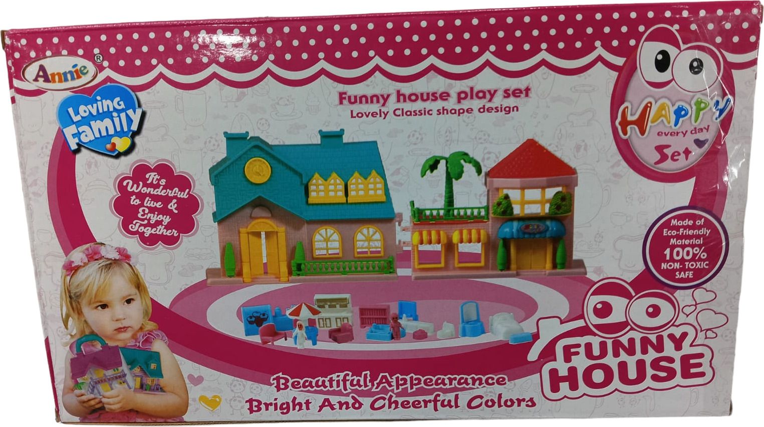 Doll House For kids/Girls 2 Building House (18pcs set)