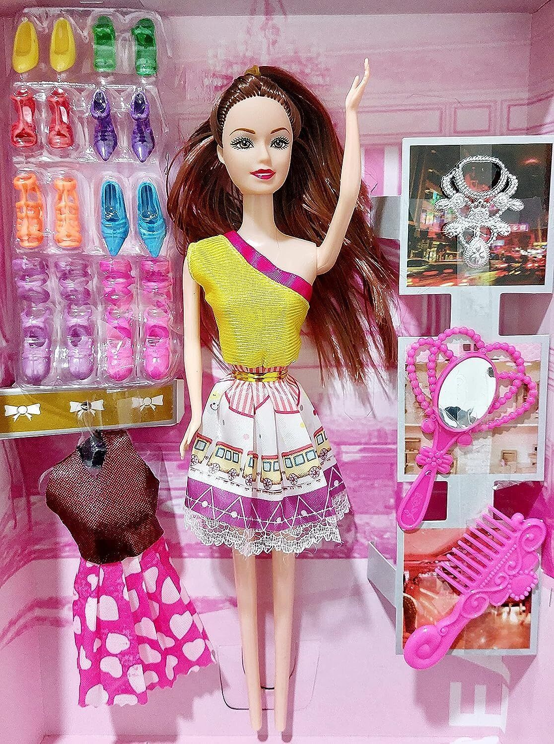 kidscorner New Fashion Modeling Girl Doll Set and Accessories - Doll-picture-19