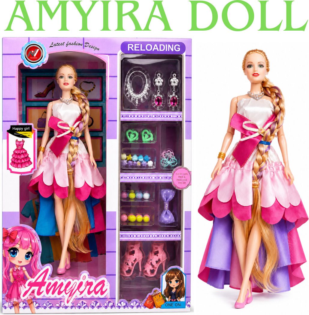 Amayira Stylish Doll Play Kit for Girls-image-29
