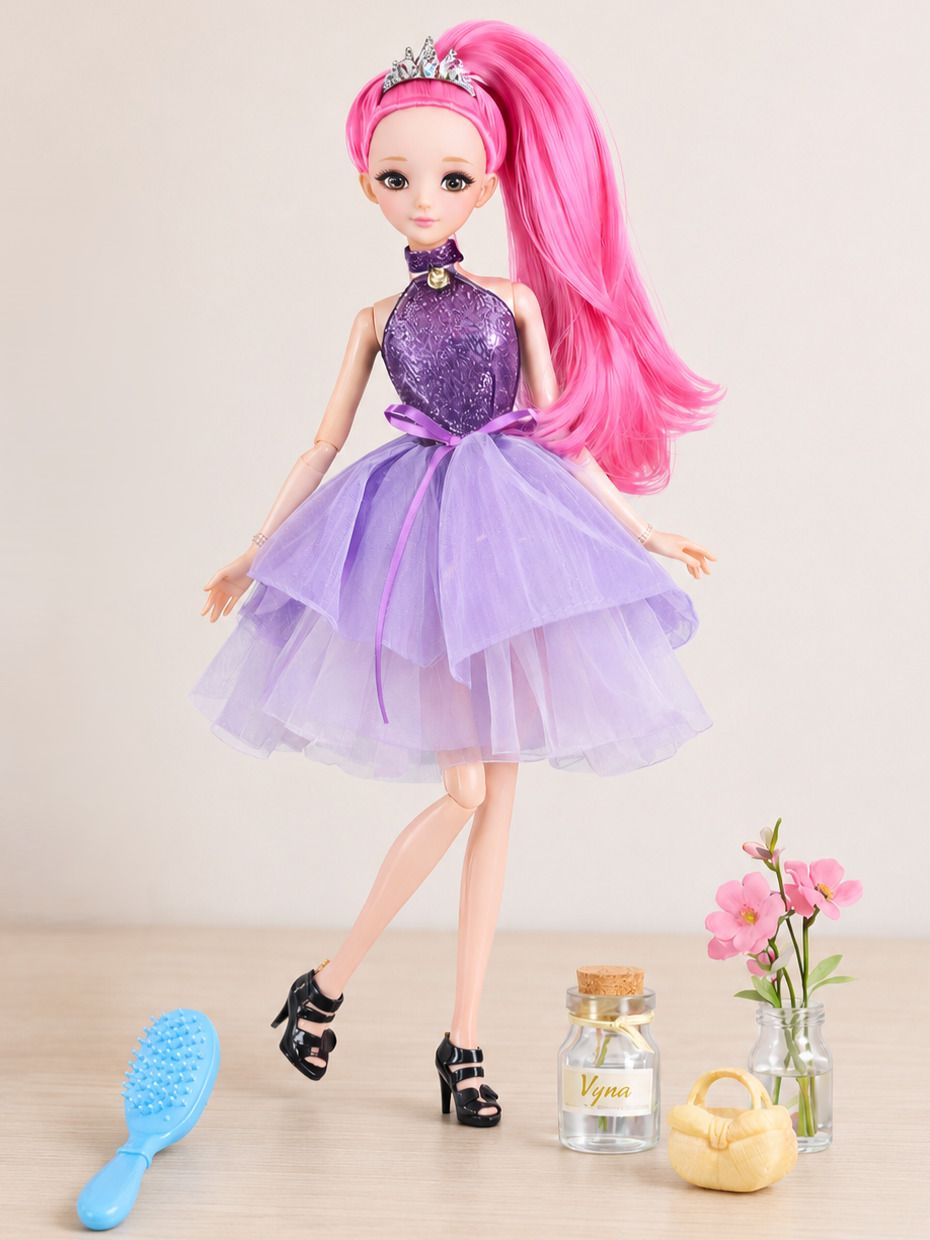 toyify Fashion Princess Doll & Accesories| Movable Joints & Long Hair-picture-23