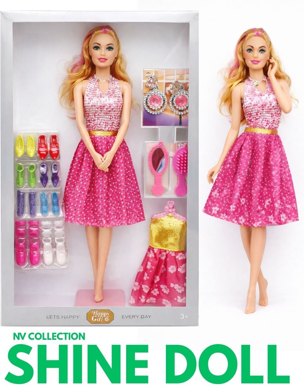 Shine Dolls Fashion Fun Pack for Role Play