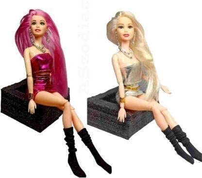 Beautiful Dazzling Doll Combo with Moveable Arms, Legs, Elbow & Knee for Girl|95-image-27