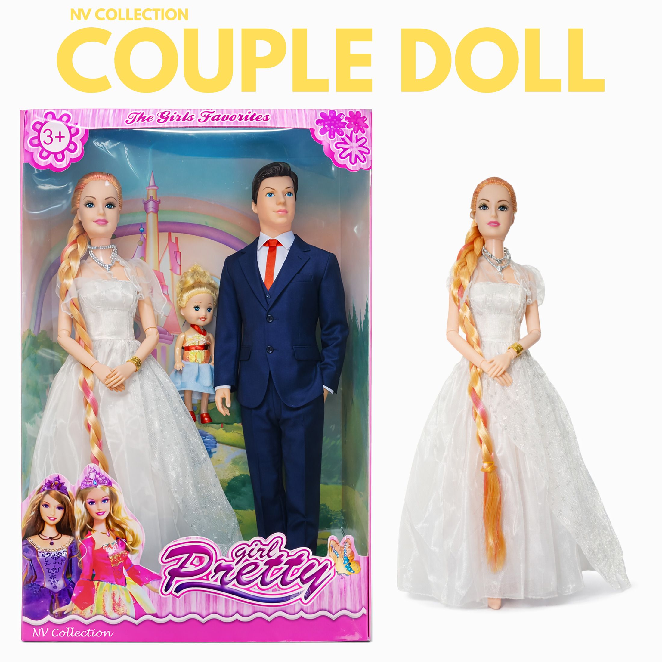 Family Doll Playset with Mom, Dad, Baby & Fun Accessories-image-21