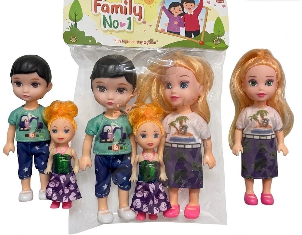 nihank Happy Family Mini Doll Set – 3 Piece Toy Family Dolls-picture-36