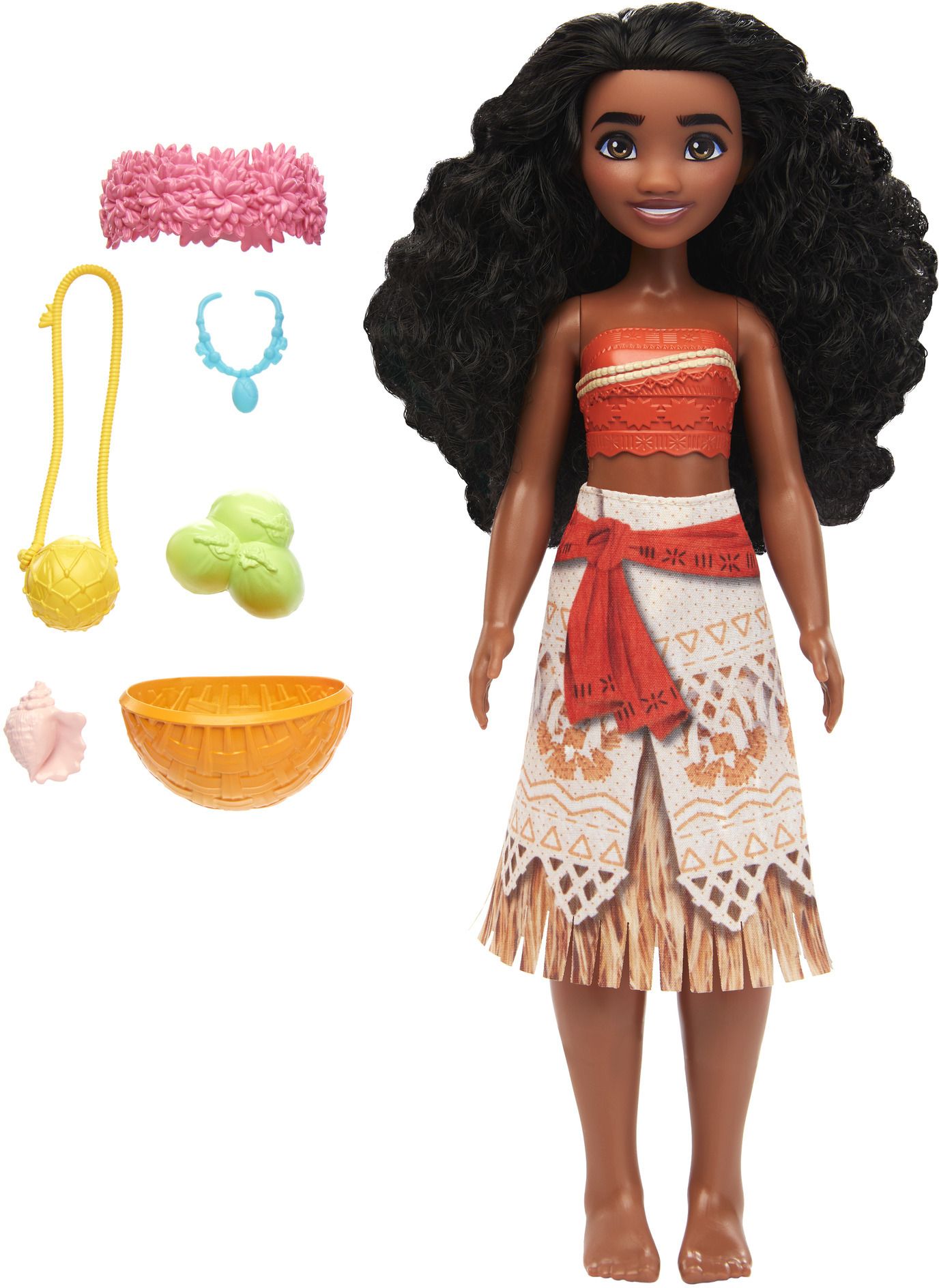 Island Adventure Moana Fashion Doll & 6 Accessories, Removable Outfit-image-35