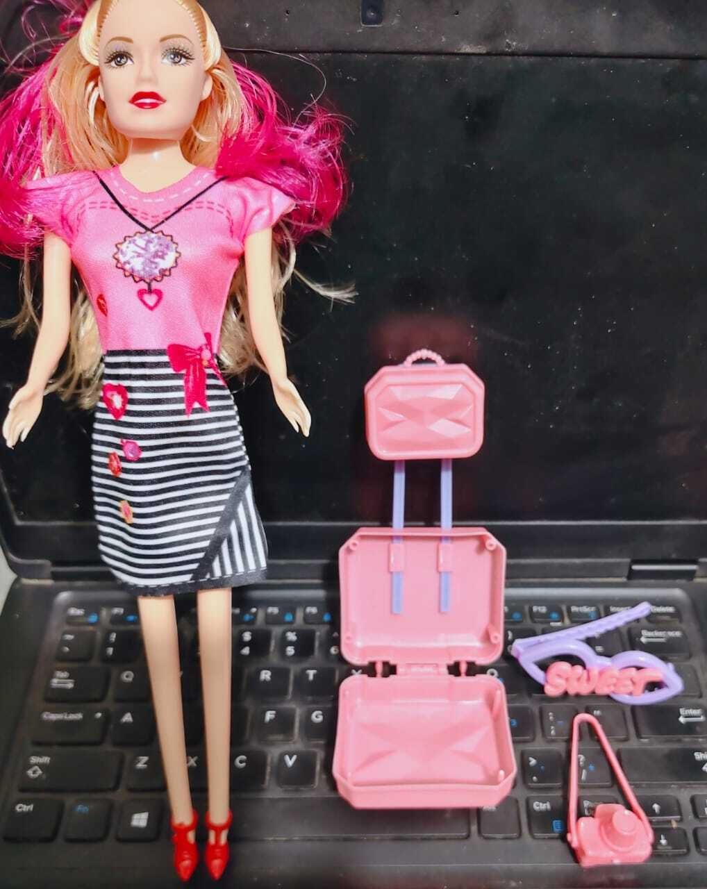 giftsrus Doll Toy Set for Girls with Suitcase Clip, Camera-Birthday Gift-picture-12
