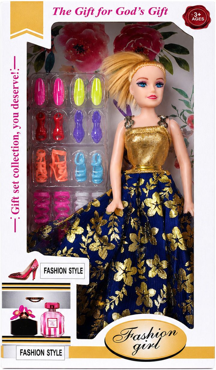 BARBIE DOLL WITH ACCESSORIES RANDOM DRESS COLOUR-image-32