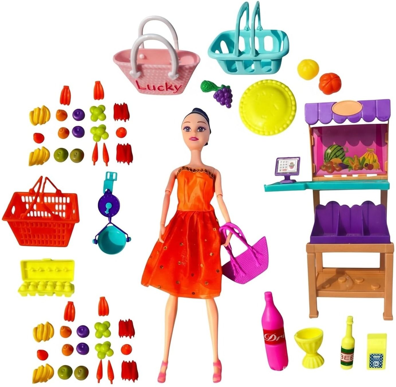 disila traders Mini Supermarket Play Set for Kids | Educational Shopping Roleplay Toy-Set 1-picture-14