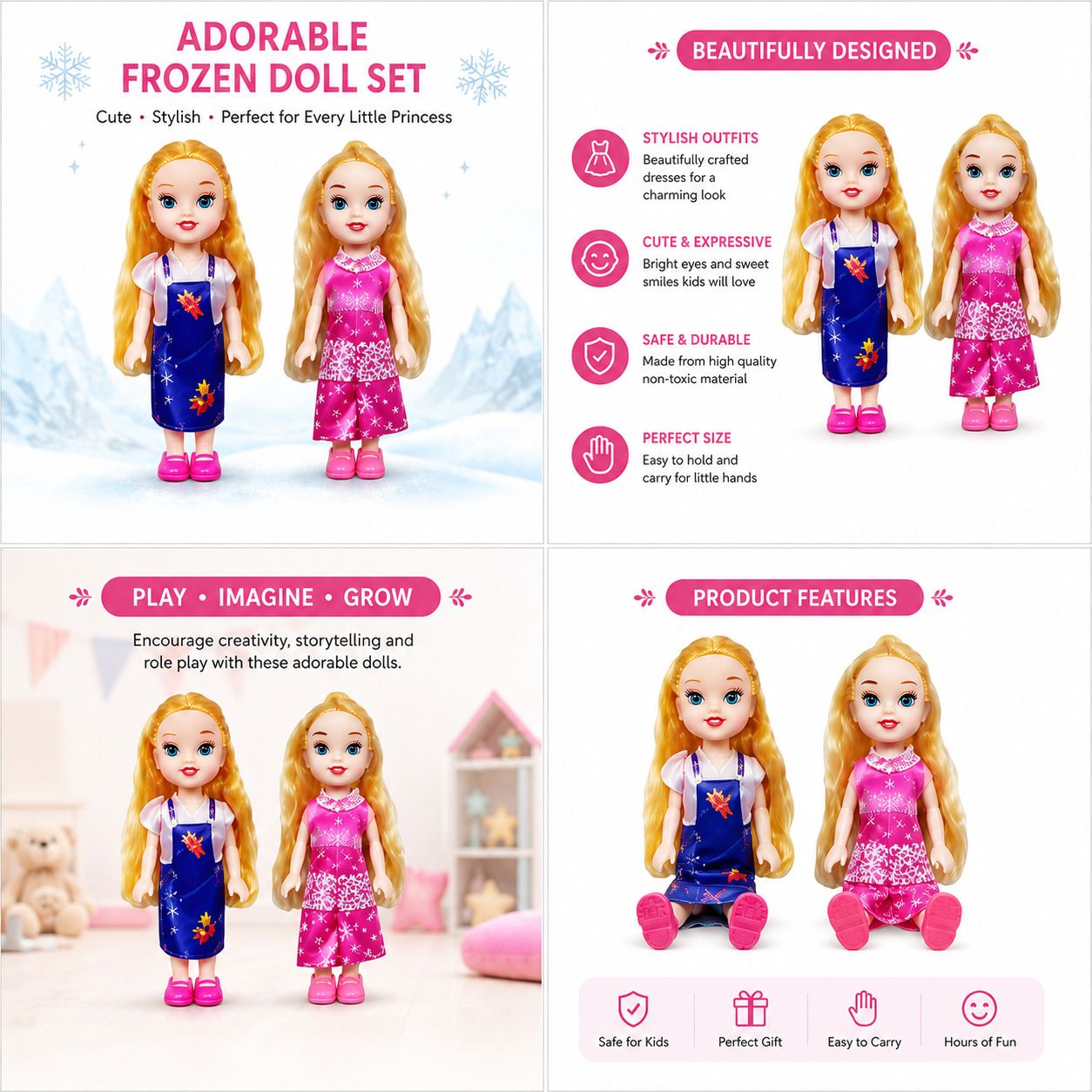 ragvee Beautiful Sister Dolls for Girls-picture-17