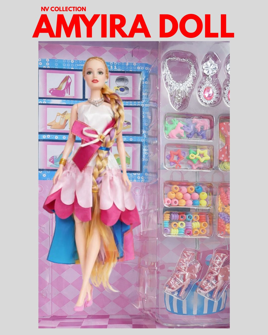 nv collection Amayira Baby Doll Fun Gift Playset with Accessories-picture-44