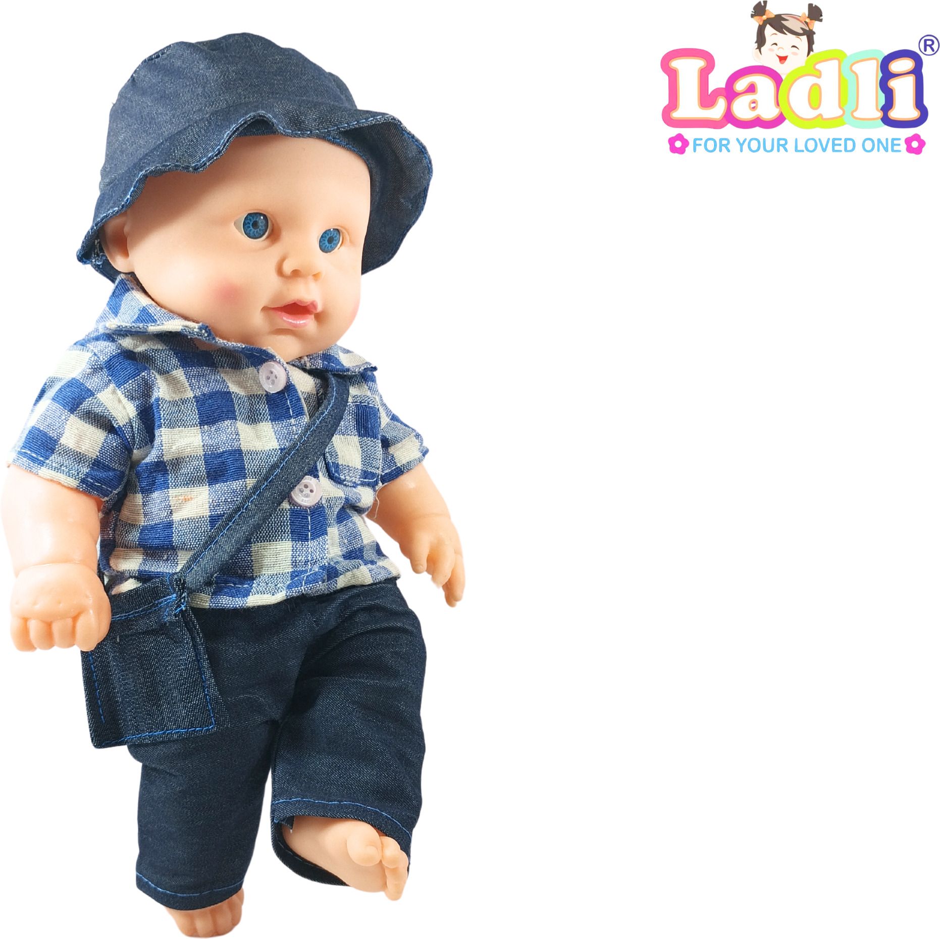Hat Doll Golu Baba Rubber Doll for Kids Removable Clothes Boy Doll for Kids