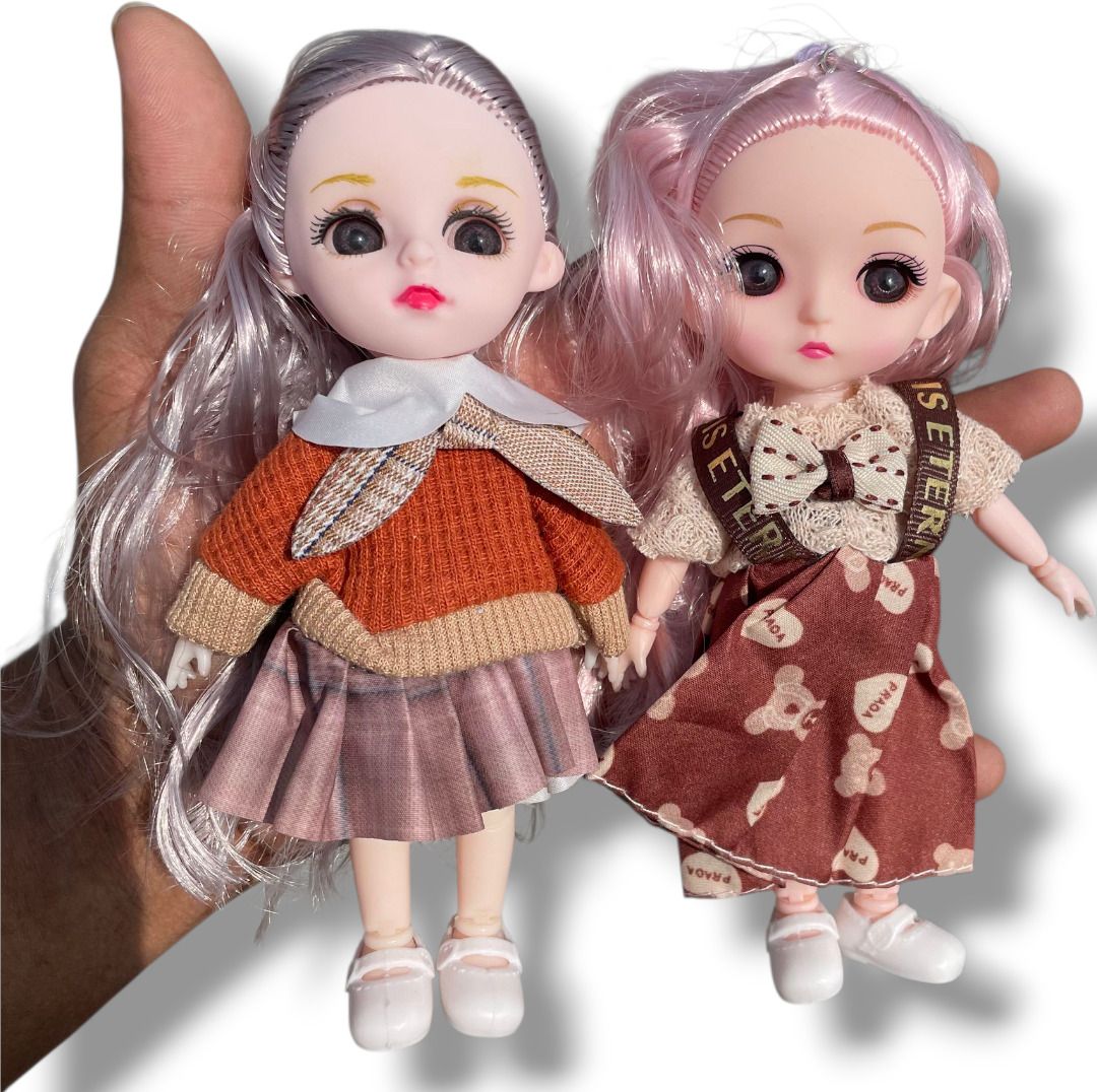 Toys Creativity & Imagination Doll Toy Barbie Foldable key Doll for kids