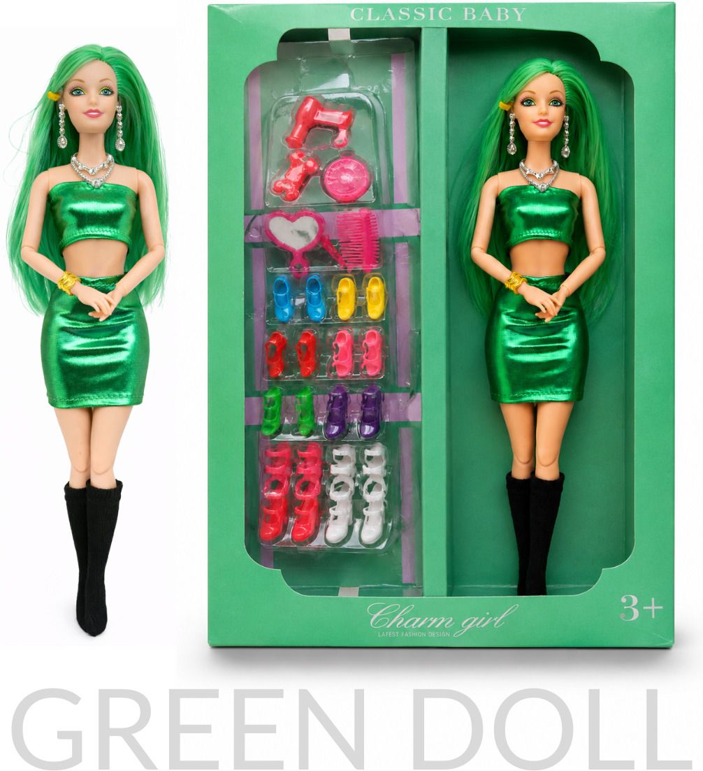 nv collection Deluxe Green Baby Doll Playset with Accessories-picture-31