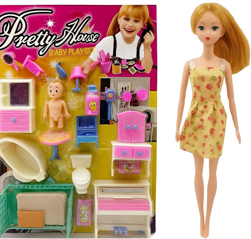 jyeshtha creation Playset Doll Portable Sets with Small House Accessories for Girl's-picture-32