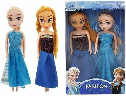 Fashion Two Cute Doll with Two Baby Birthday Gift's-image-1