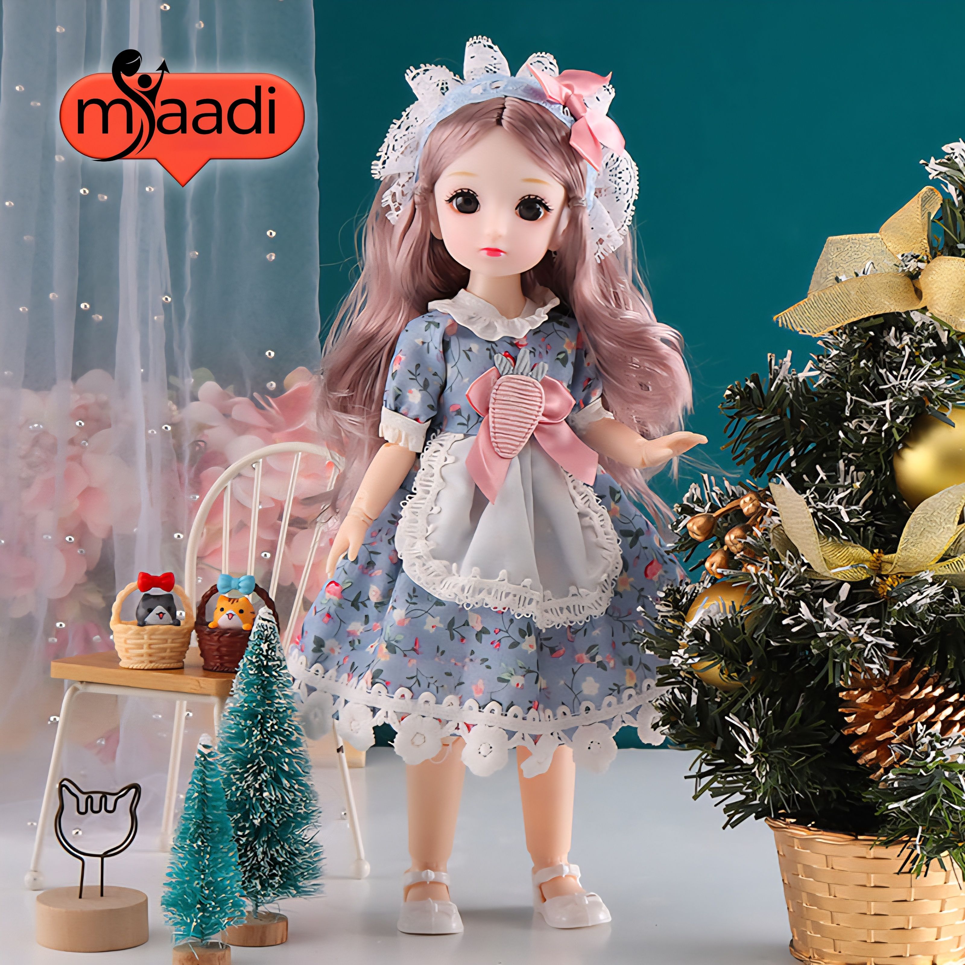 30cm Cute & Stylish Fashion long hair Doll for kids