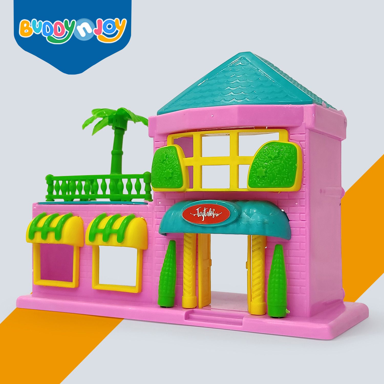 Funny Doll House DIY Playset with Mini Furniture, Lights & Rooms For Kids