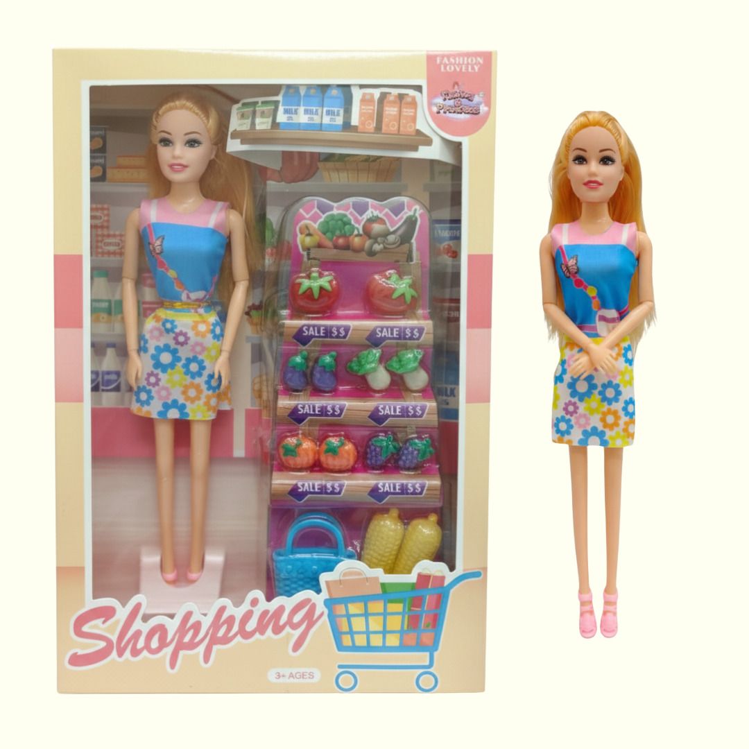 Shopping Doll Playset Grocery Accessories Supermarket Role Play Toy Set For Kids-image-43